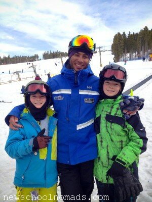 Noah and the boys Breck Ski School